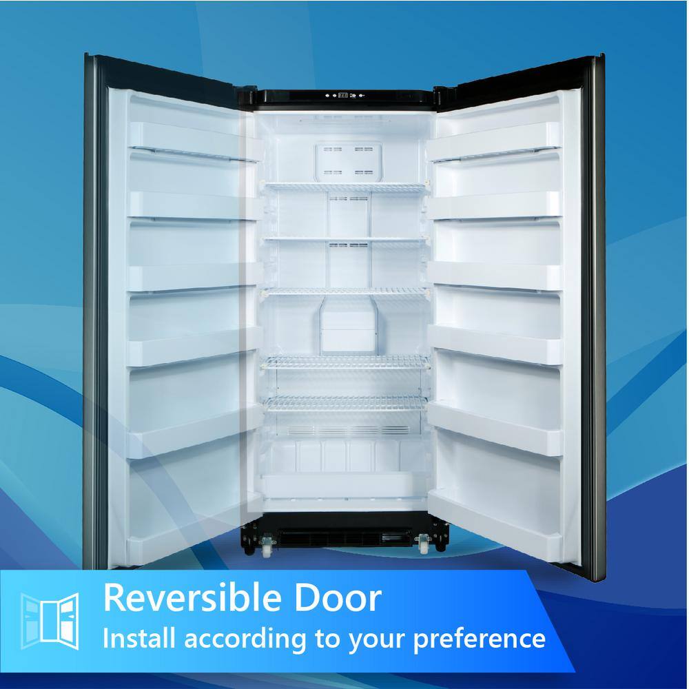 ConServ 17 cu. ft. Convertible Frost Free Upright Freezer-Refrigerator in Stainless FR1700SS-N