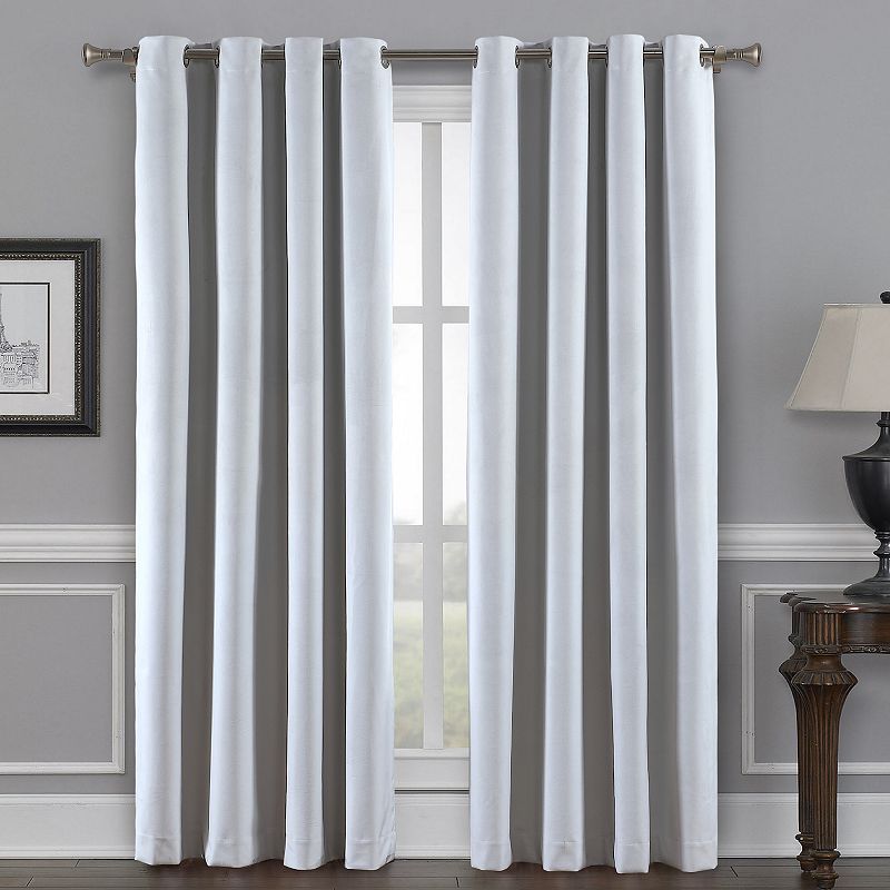 B. Smith 2-pack Velvet Total Blackout Window Curtain Set