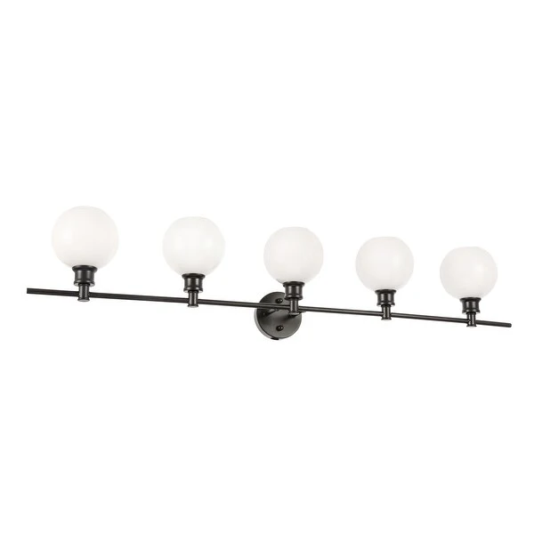 Camille 5-Light Frosted Glass Wall Sconce