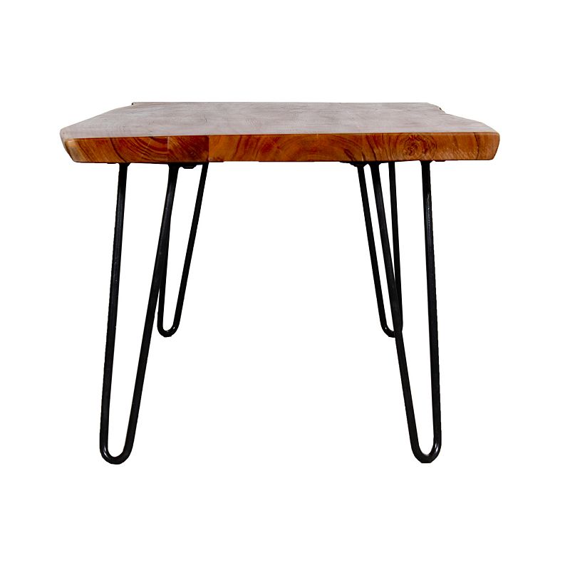 Alaterre Furniture Hairpin Live Edge Large Coffee Table