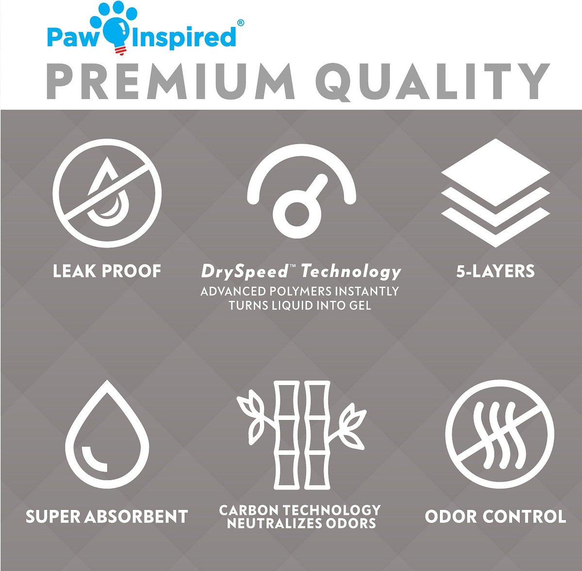 Paw Inspired Bamboo Disposable Small Pet Liner Pee Pads