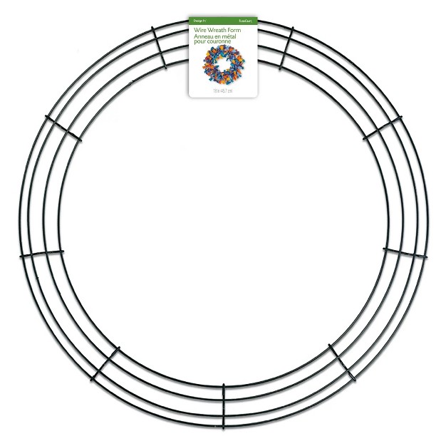 Green Wire Christmas Wreath Crafting Form