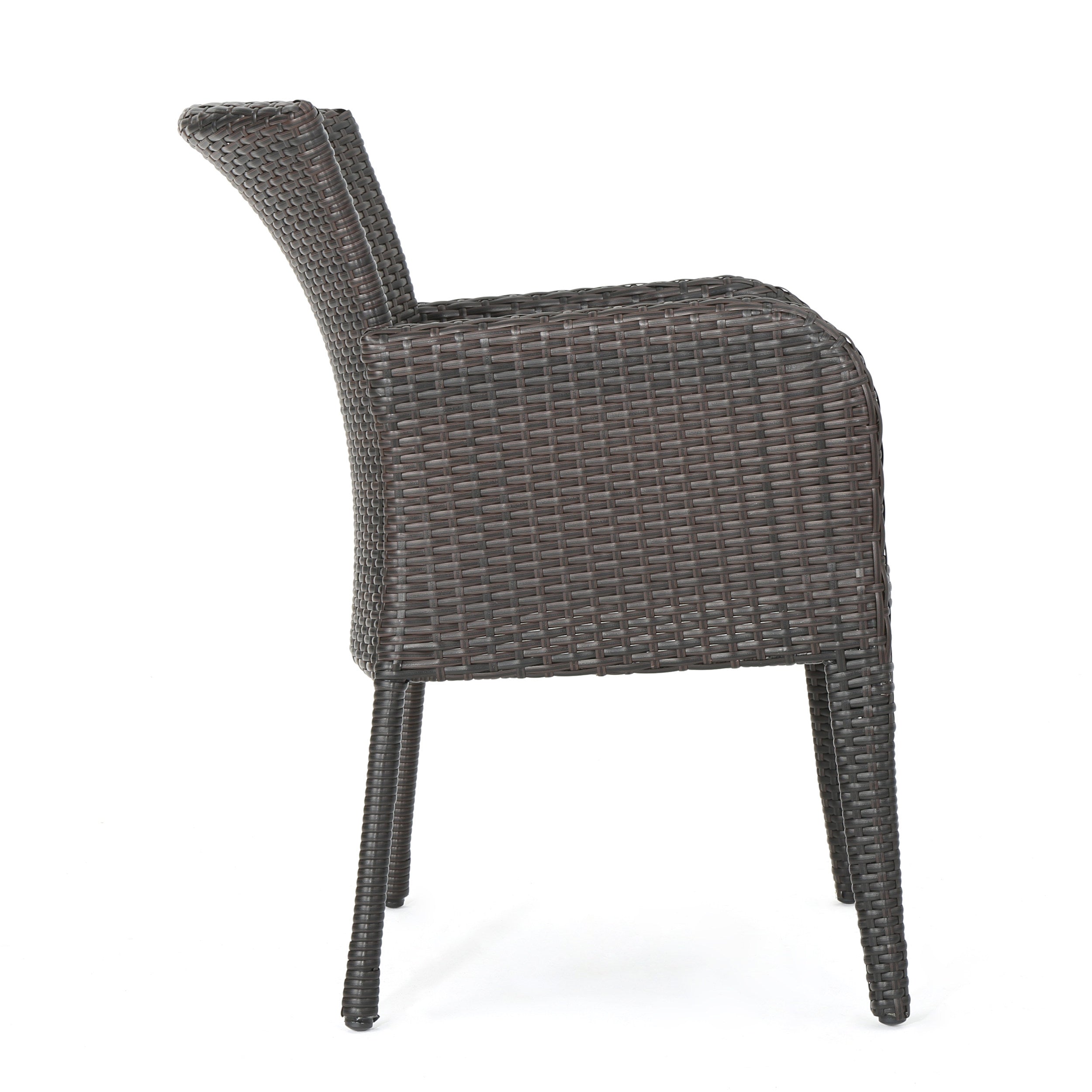 Seawall Outdoor Wicker Dining Chair (Set of 2)