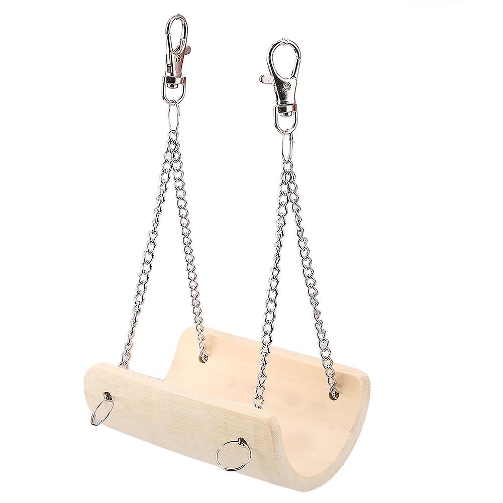 Small Animals Hamster Wood Swing Pet Funny Hanging Toy Cage Toys