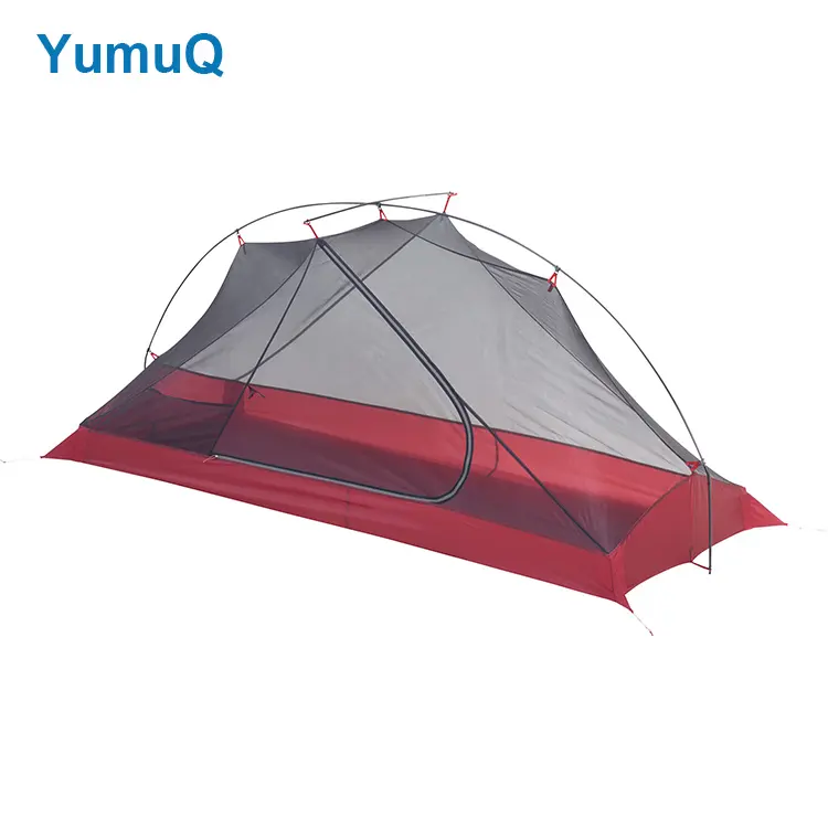 YumuQ 1 2 man Person 3 Season Double Layer Canvas Waterproof Backpacking Ultralight Outdoor Camping Tent