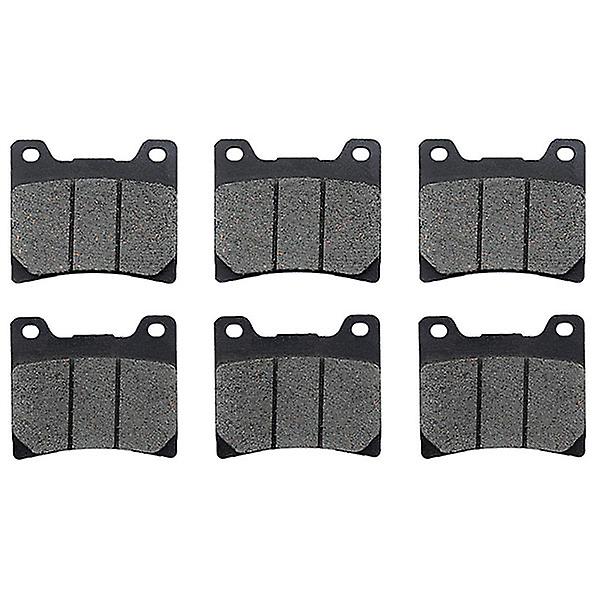 Front + Rear Brake Pads Compatible with 1986-1987 Yamaha FZX 700 Fazer - Non-Metallic Organic NAO Brake Pads Set