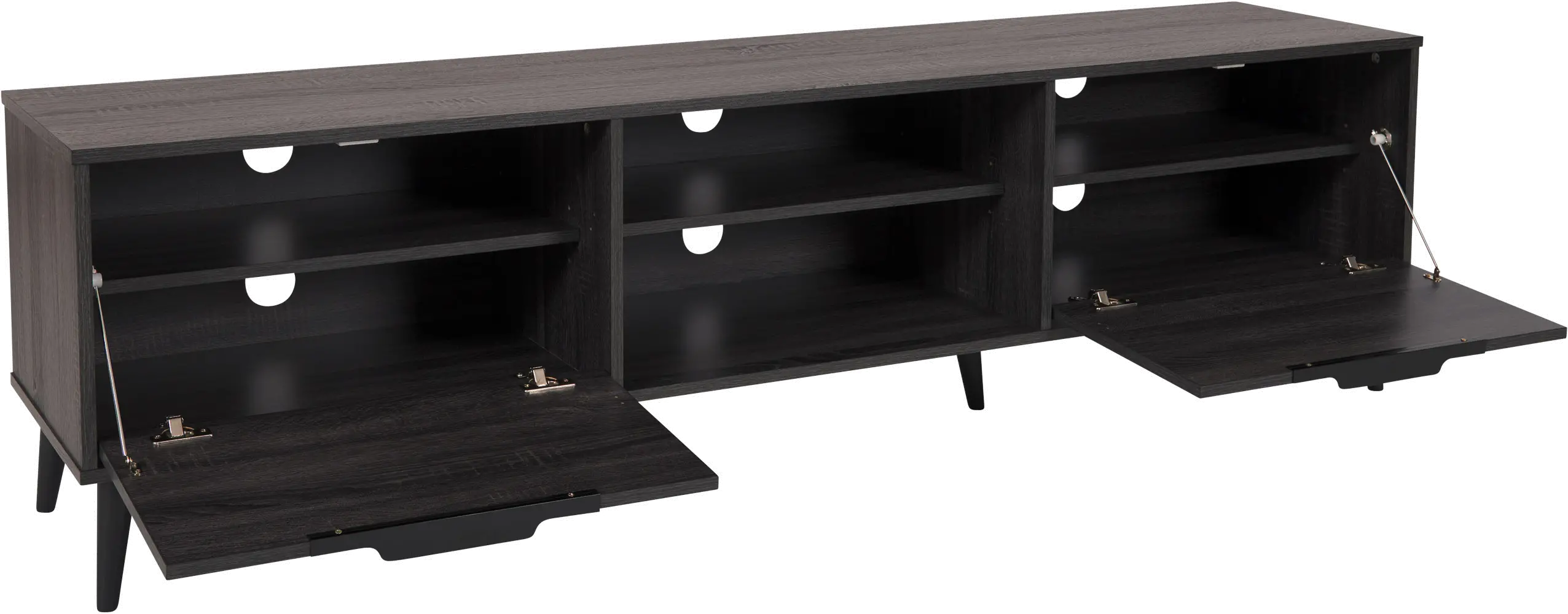 Cole Gray TV Stand with Storage