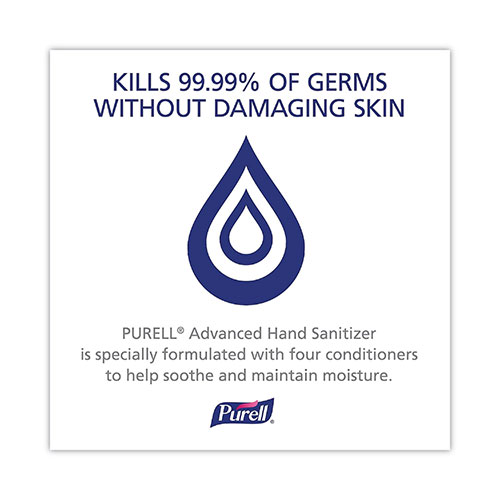 Gojo Purell Advanced Refreshing Gel Hand Sanitizer | Clean Scent， 1.5 L Pump Bottle， 4