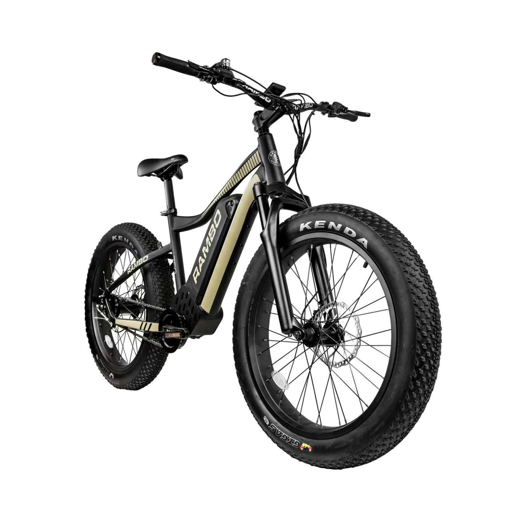 Rambo Ryder 750Watt Bafang Mid Drive Motor 24 Inch Wheels Fat Tire Electric Bike