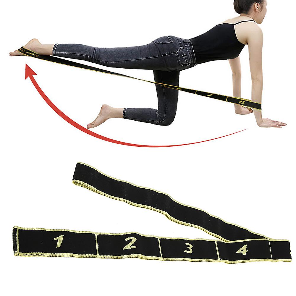 Yoga Stretch Strap Sport Fitness Indoor Yoga Strength Training Resistance Beltyellow