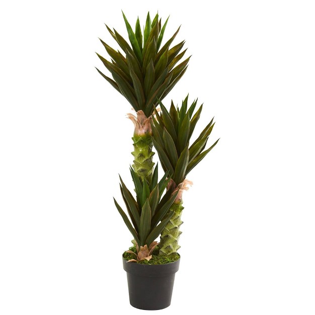 Nearly Natural 3.5-ft Artificial Fourcroydes Agave Plant