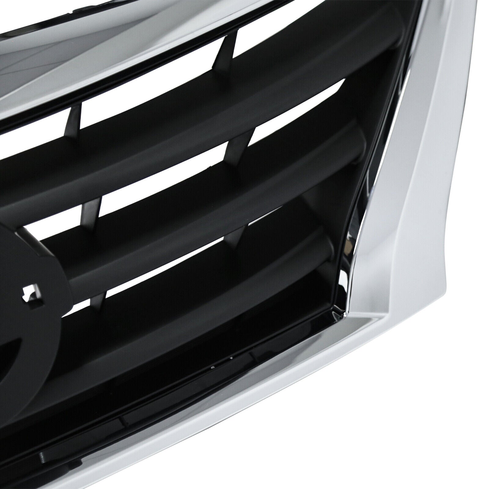 Front Bumper Chrome Grille Grill For 2015 2016 2017 2018 2019 Nissan Versa