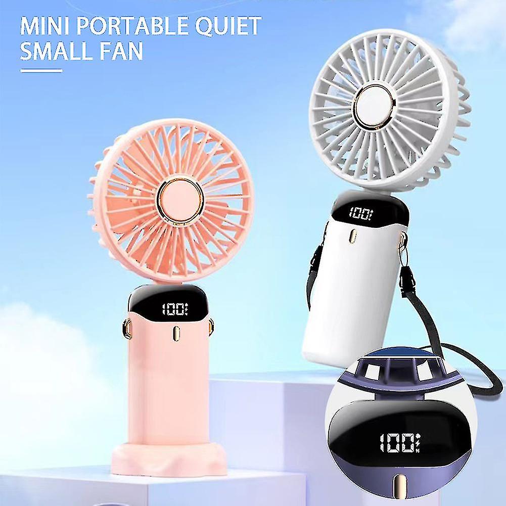 Handheld Fan Foldable Small Pocket Fan Usb Rechargeable Portable Mini Fan