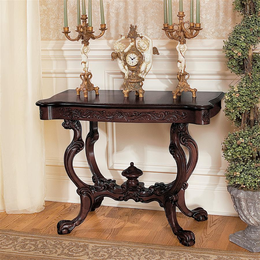 Design Toscano Topsham Manor Console Table   Victorian   Console Tables   by PARMA HOME  Houzz