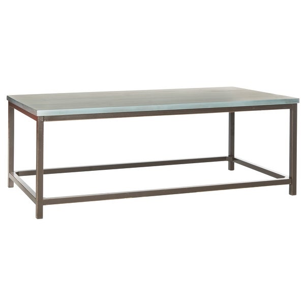 SAFAVIEH Alec Steel Blue Coffee Table - 48