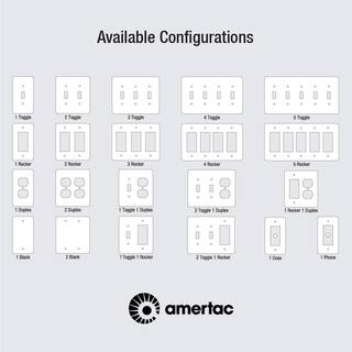 AMERELLE Metallic 1 Gang Rocker Steel Wall Plate - Satin Brass 163RSB