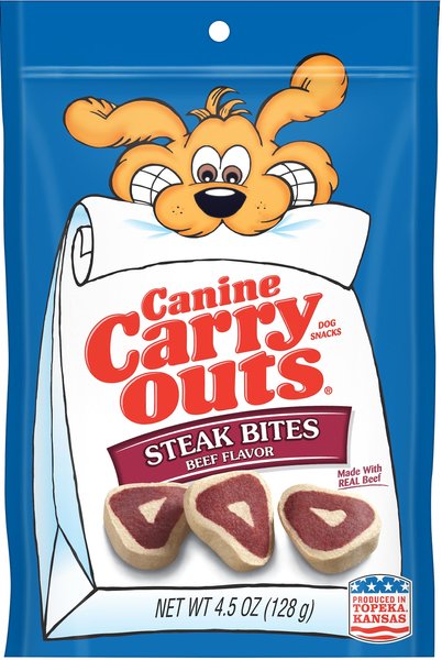 Canine Carry Outs Steak Bites Beef Flavor Dog Treats