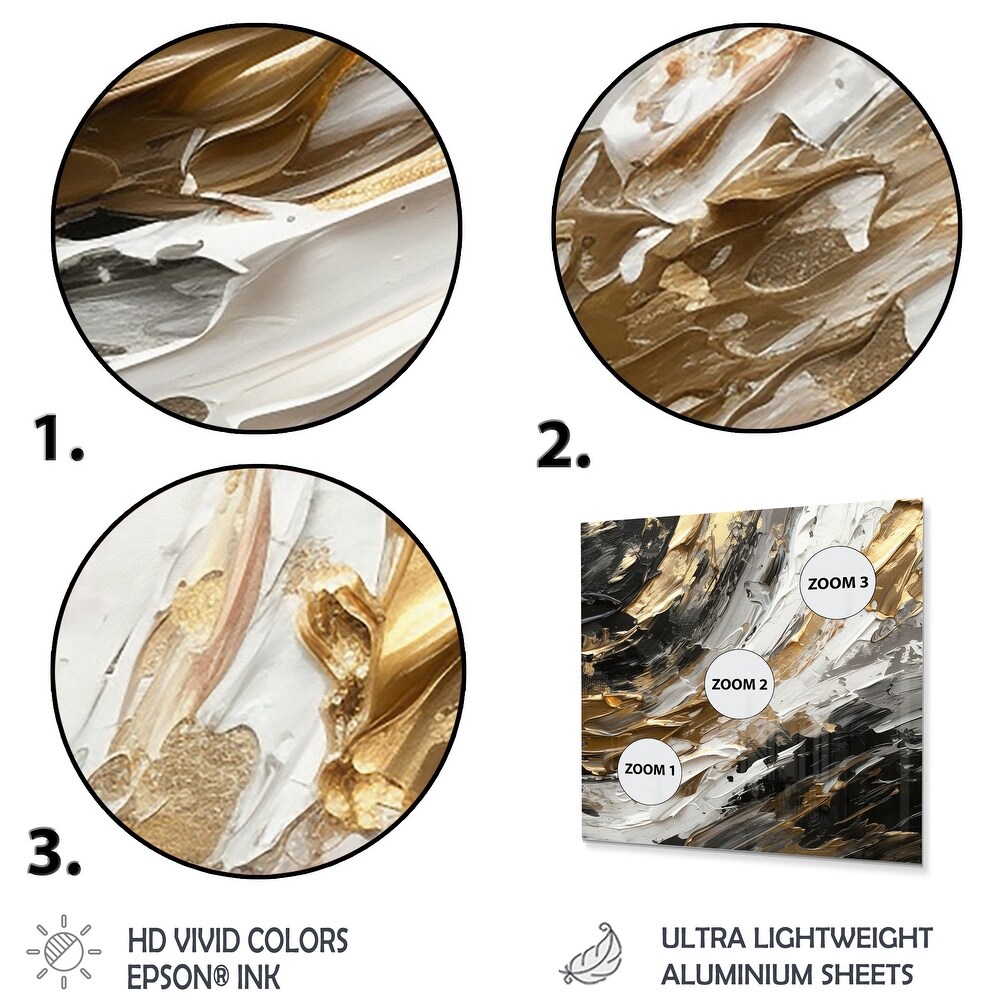 Designart 'Mystery Awakening VIII' Abstract Painting Metal Wall Art