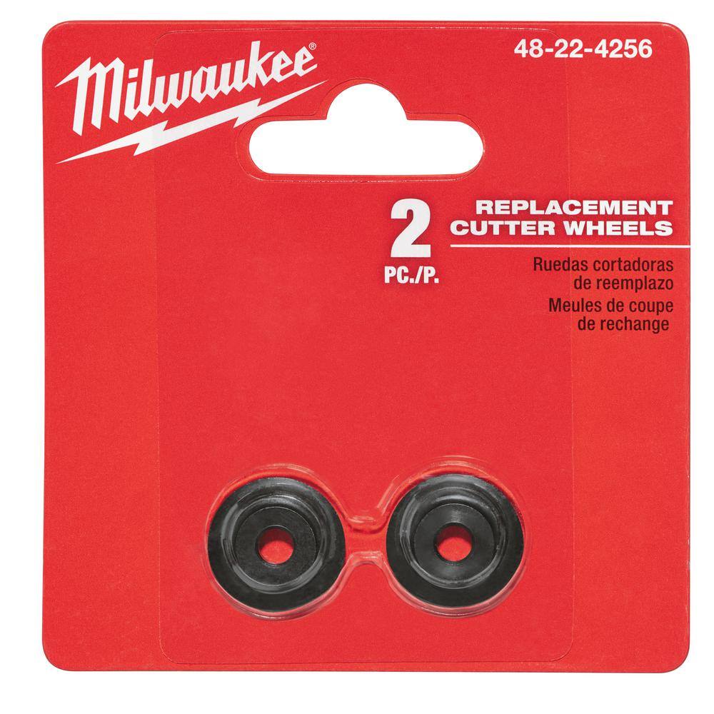 MW 12 in. Mini Copper Tubing Cutter with 2-Pack Replacement Cutter Wheels 48-22-4250-48-22-4256