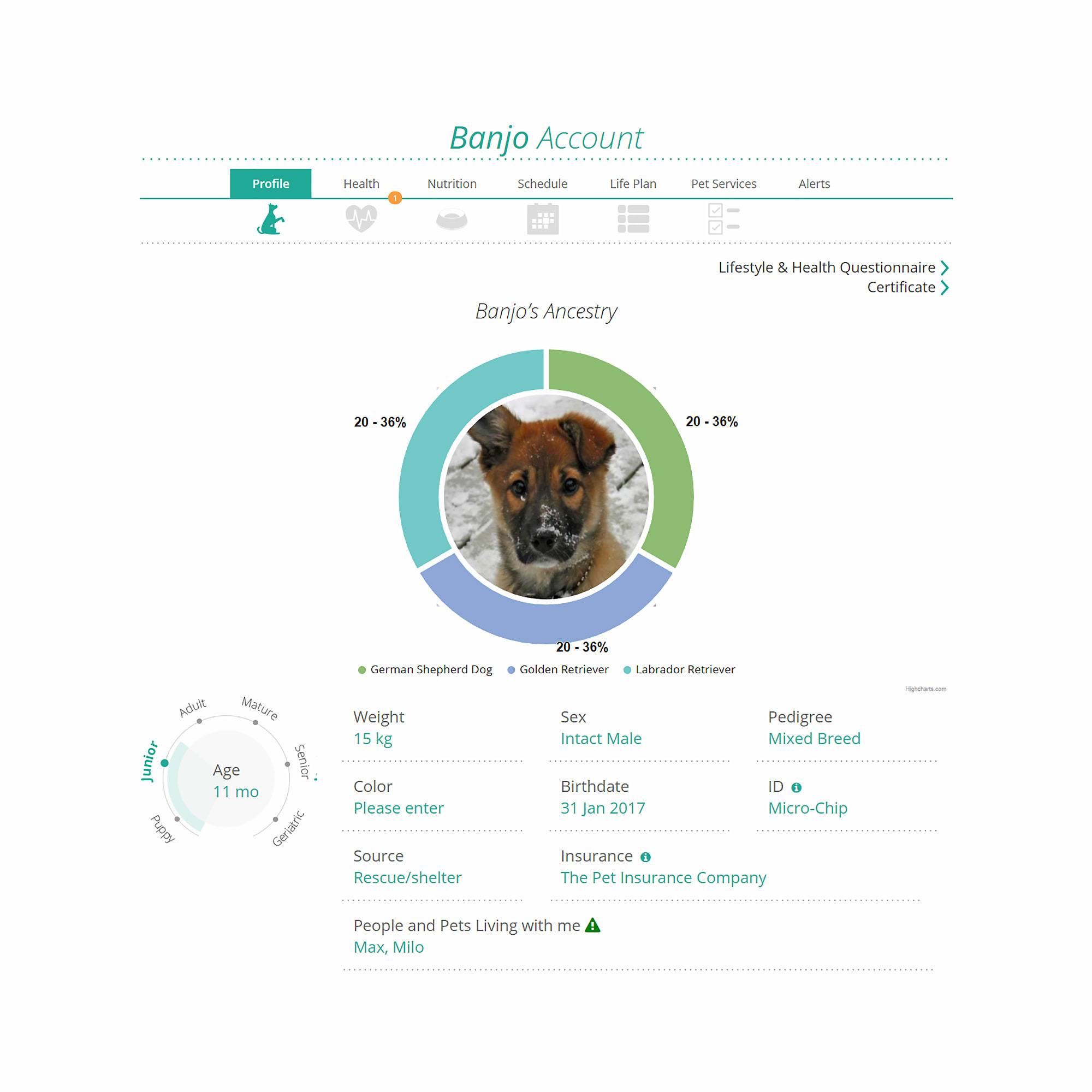 Orivet Dog DNA Health Screen