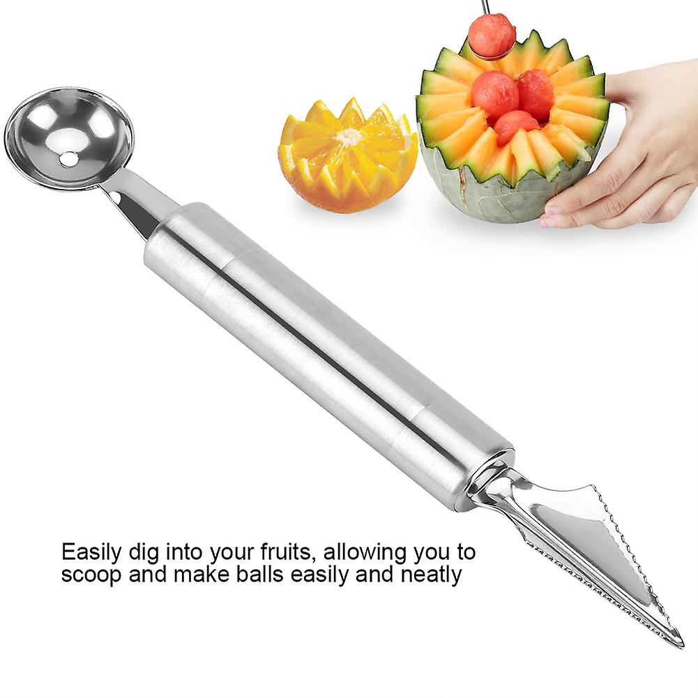 Stainless Steel Watermelon Melon Baller Fruit Carving Knife Kitchen Utensil Tools(ball   Knife)