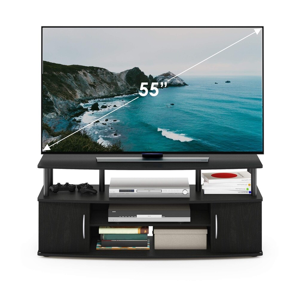 Large Entertainment Stand for TV Up to 55 Inch  Blackwood