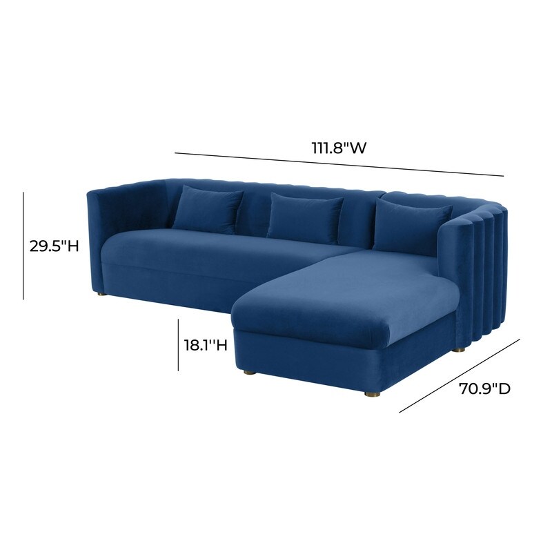 Callie Velvet Sectional