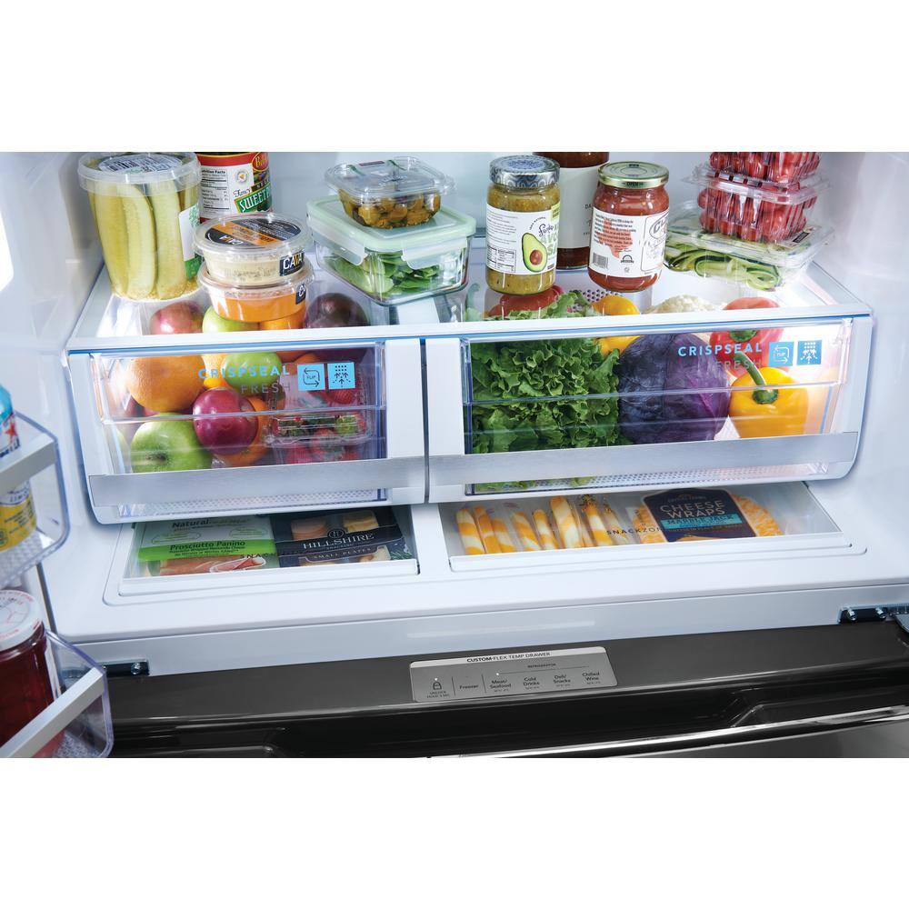 FRIGIDAIRE GALLERY 36 in. 26.3 cu. ft. 4 Door French Door Standard Depth Refrigerator in Stainless Steel GRMS2773AF