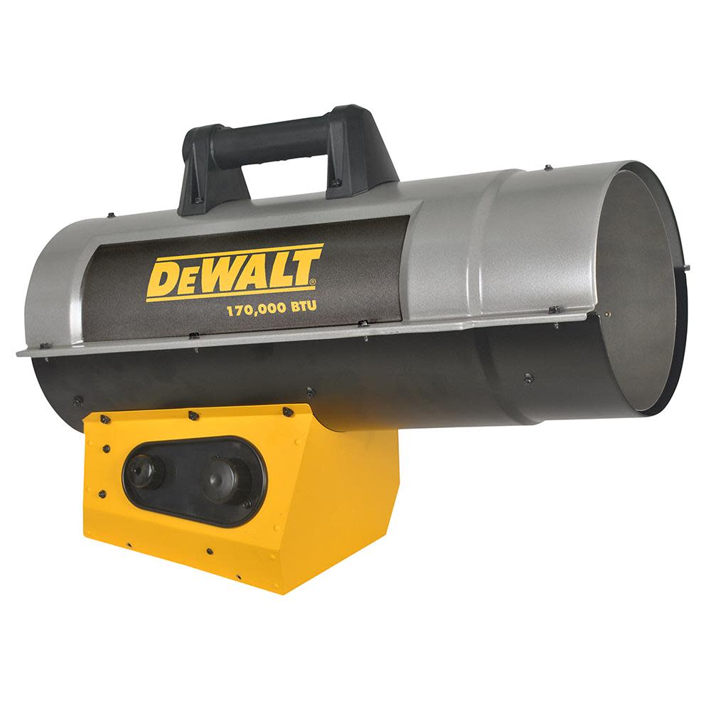 DEWALT Reconditioned Heater 170000 BTU Forced Air Propane Quiet Burner Technology Job Site