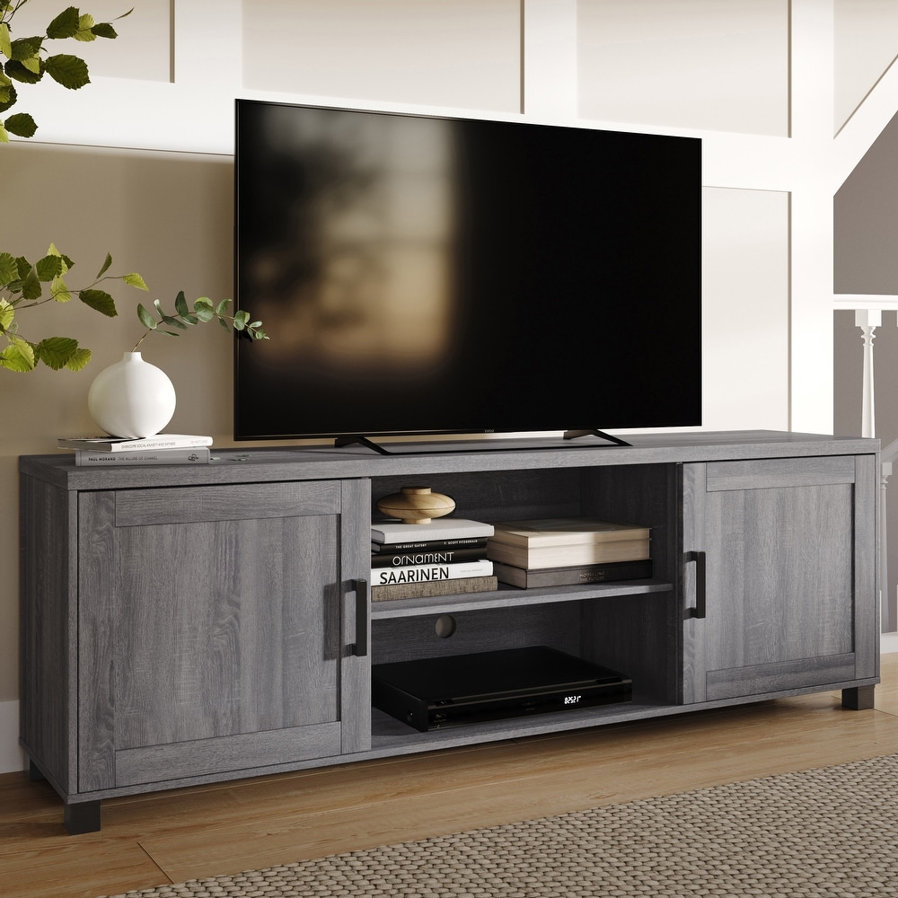 CorLiving TV Stand with Doors  TVs up to 85\