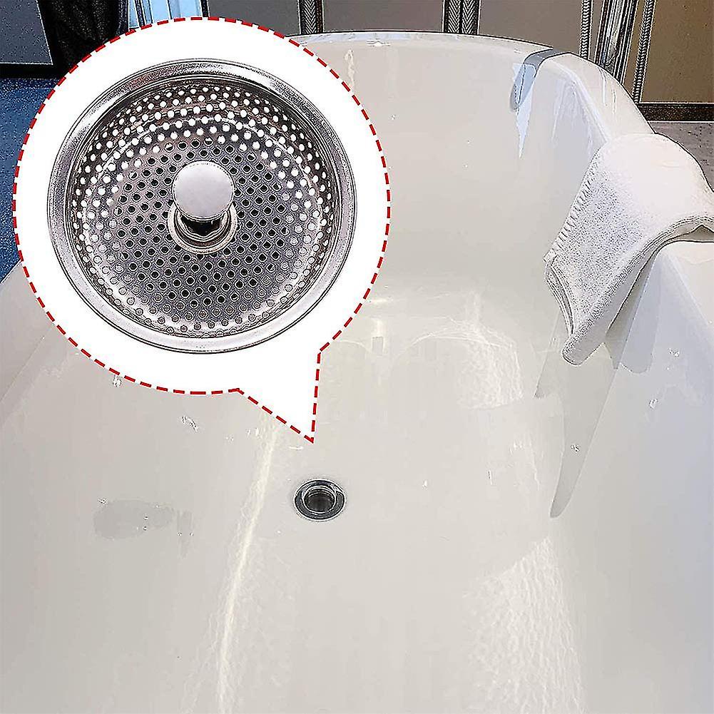 Other Sink Accessory 2 Pieces Sink Strainer， Stainless Steel Drain Stopper， Sink Stopper Hole Strainer For Kitchen Sink Replacement Parts 85mm Diamete