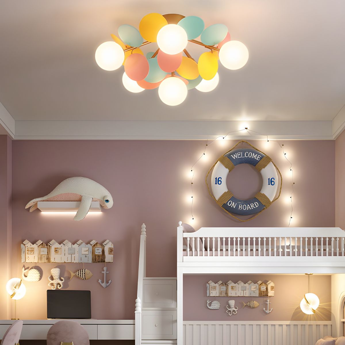 Round Macaron Ceiling Lamp