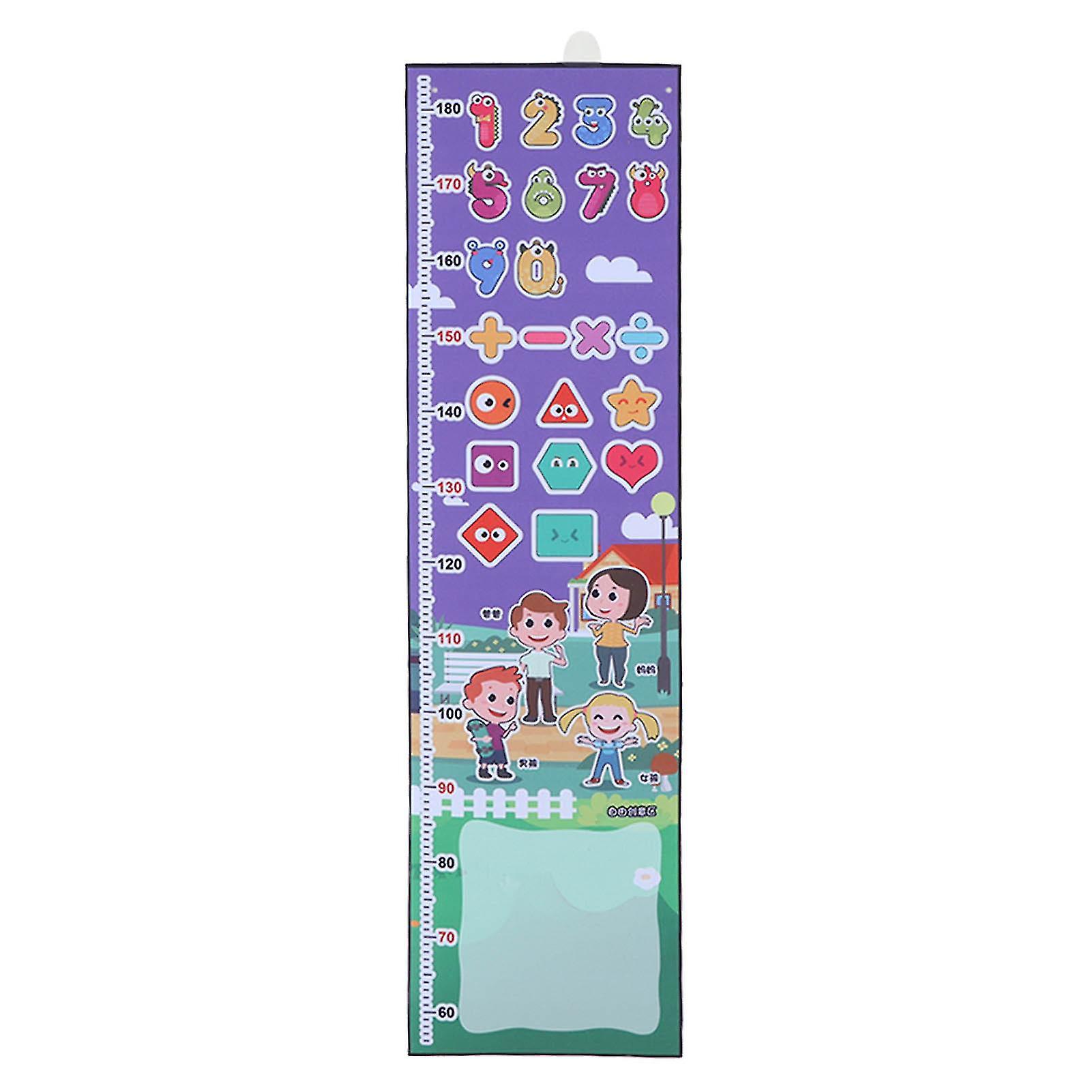 Kids Growth Chart Wall Decor 6 Balls Dart Board Game Height Measuring Ruler for Children