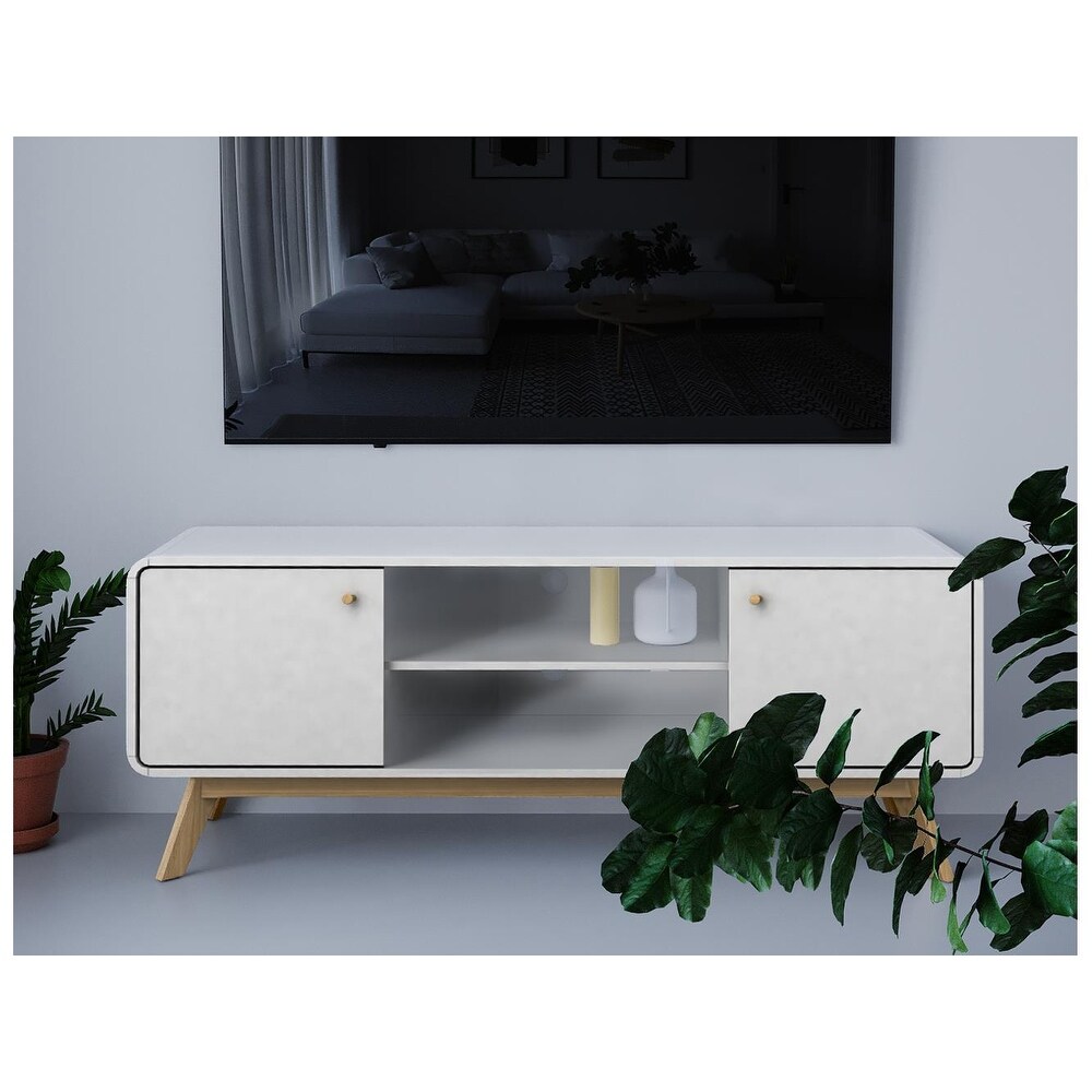 Ren Home Leva Media Console TV Stand with Storage