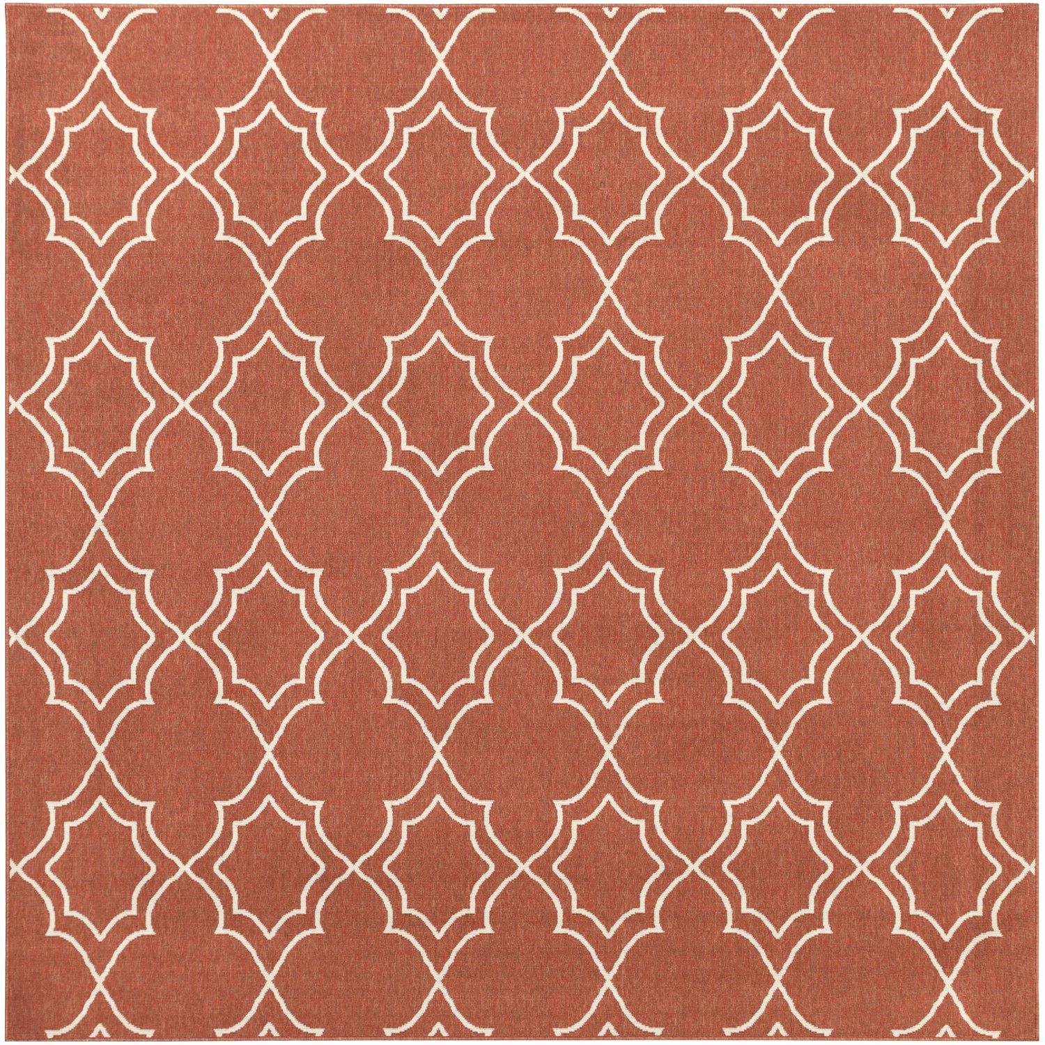 Alfresco Outdoor Rug in Rust & Khaki