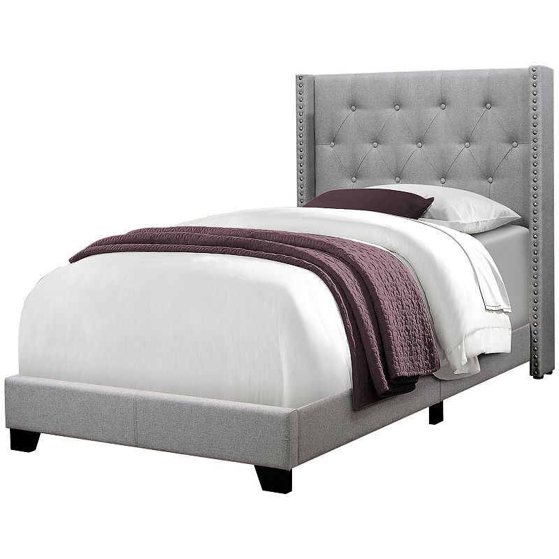 Monarch Faux Leather Bed