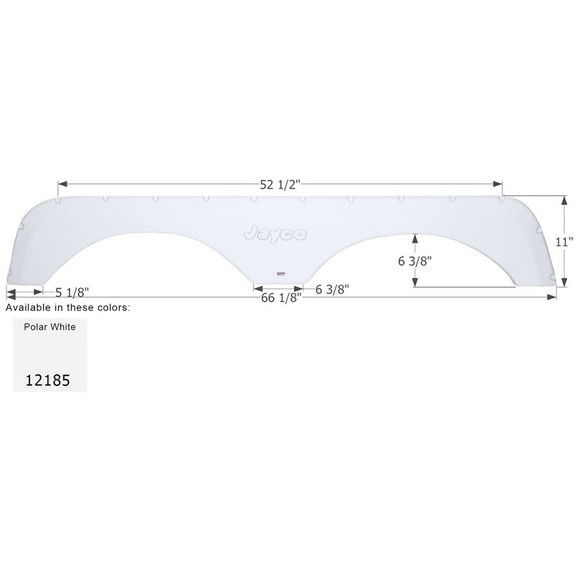 Icon 12185 Tandem Axle Fender Skirt FS2185 for Jay...