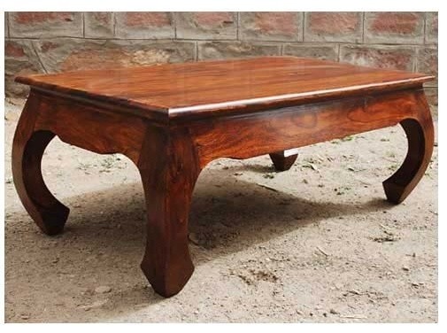 Santa Fe Rustic Solid Wood Rectangular Opium Coffee Table   Asian   Coffee Tables   by Sierra Living Concepts Inc  Houzz