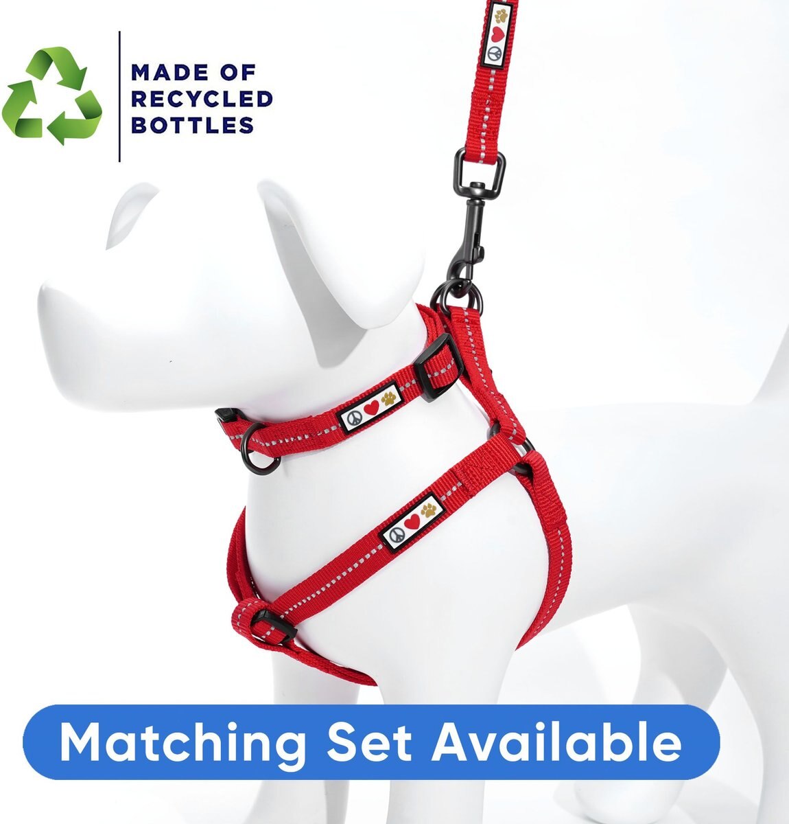 Pawtitas Recycled Reflective Dog Harness