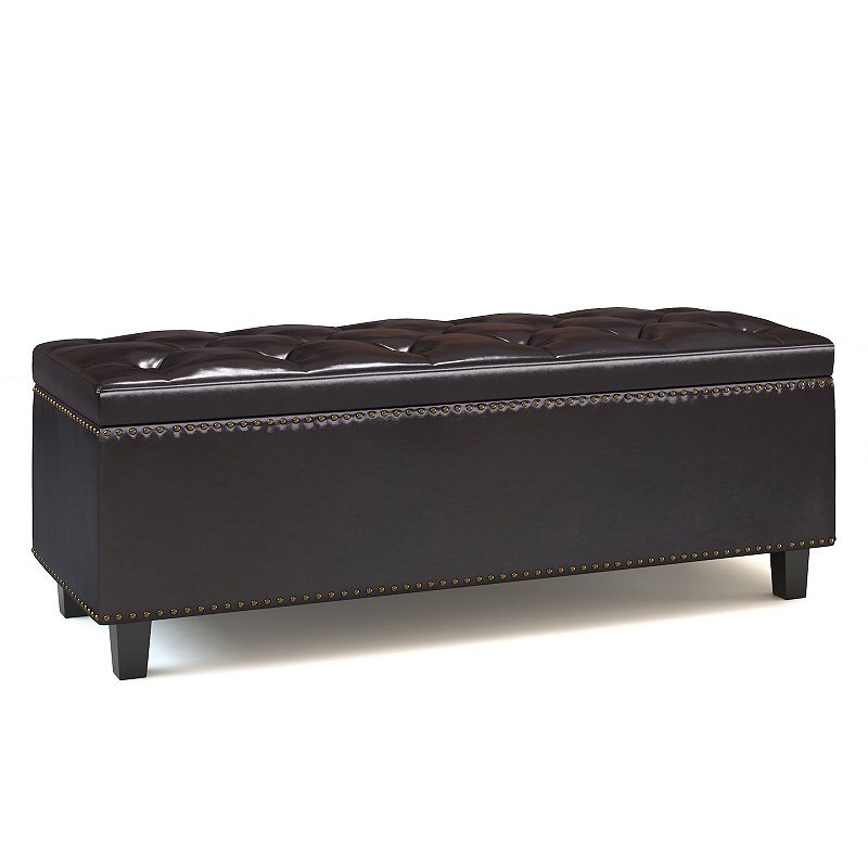 Simpli Home Heatherton Storage Ottoman