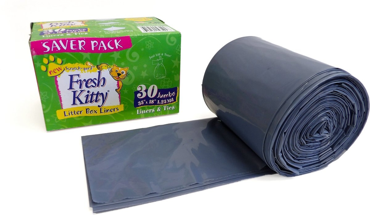 Fresh Kitty Jumbo Litter Box Liners and Ties