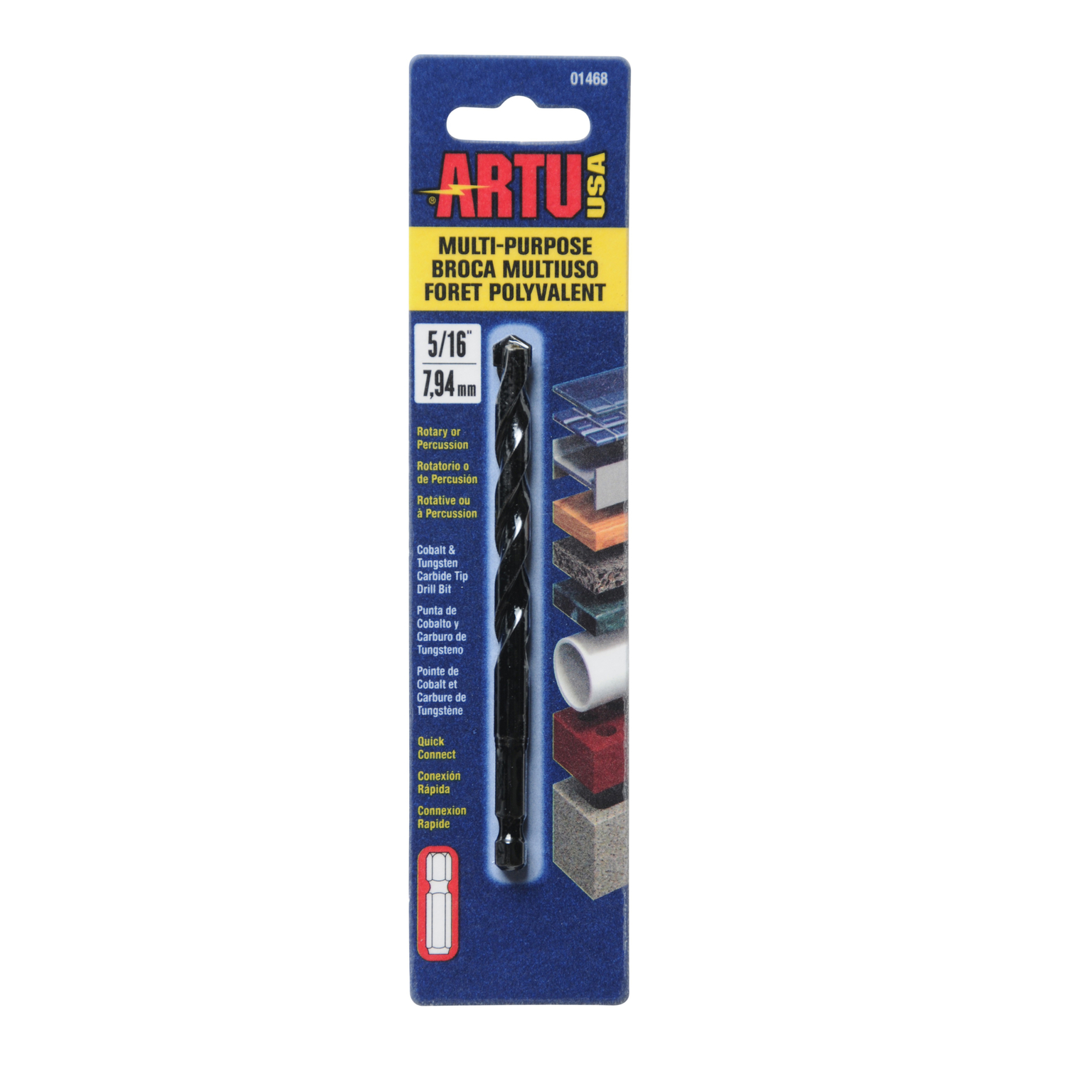 ARTU 5/16 in. X 4-1/2 in. L Tungsten Carbide Tipped Drill Bit 1 pc