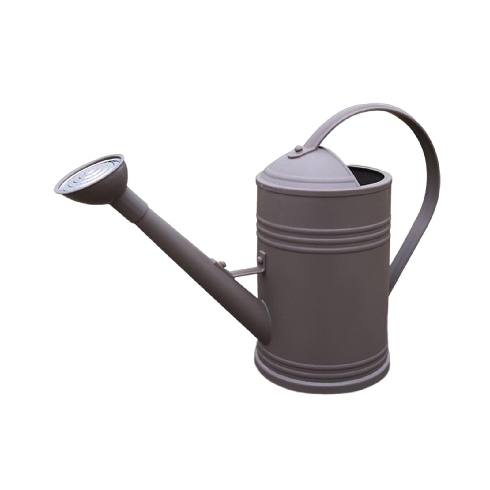 Watering Can with Detachable Sprinkle Head 1.8L Plant Watering Can Small Long Spout Watering Can for Garden Plants Gardening Brown