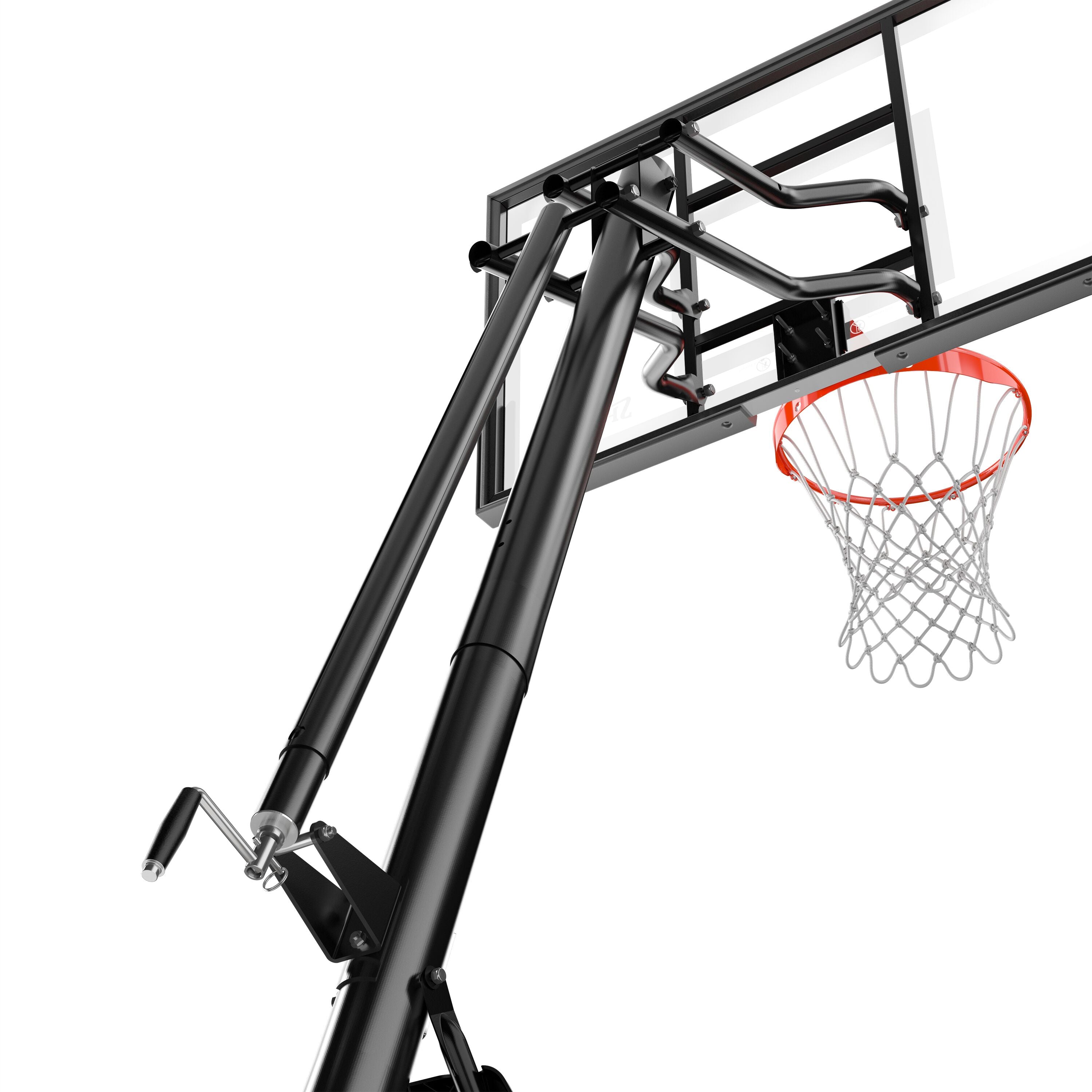 Spalding Ultimate Hybrid® 54 In. Acrylic Portable Basketball Hoop System