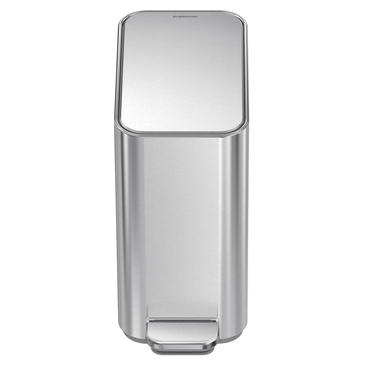 simplehuman Slim Step 13 Gallon Steel Trash Can