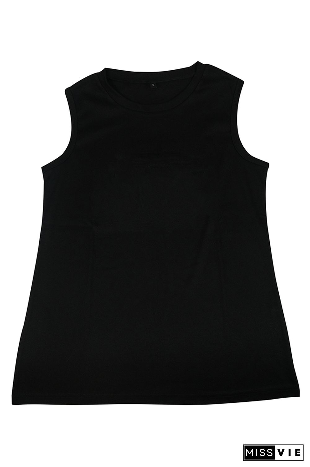 Sleeveless Solid Color Tank Top