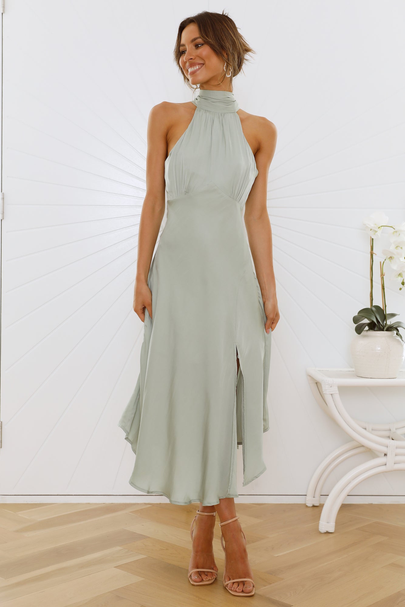 No Tears Here Maxi Dress Sage