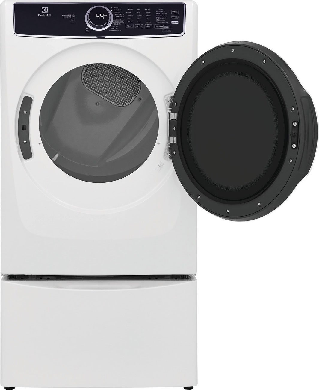 Electrolux 8 Cu. Ft. White Front Load Perfect Steam Gas Dryer With LuxCare Dry and Instant Refresh