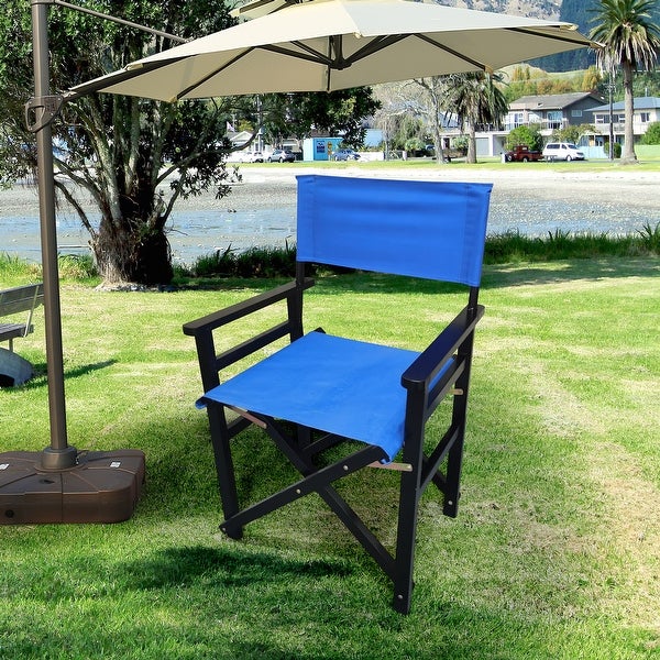 Wooden+ Canvas Folding Chair 2pcs/set - Overstock - 35780449