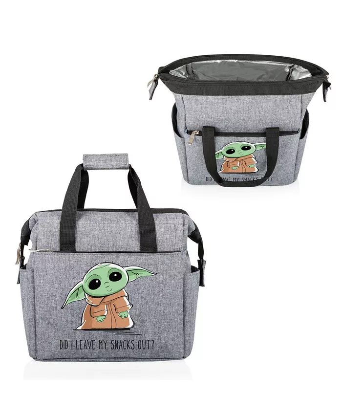 Disney Mandalorian the Child on the Go Snacks Out  Gray Lunch Cooler Bag